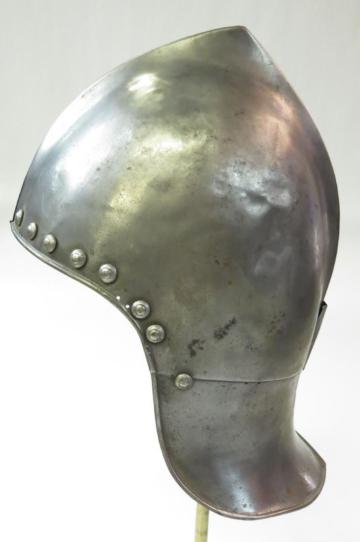 Lot 565: A VICTORIAN-ERA BASCINET HELMET