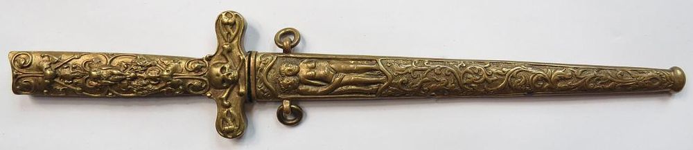 Lot 174: A FRENCH SATANIC CULT DAGGER