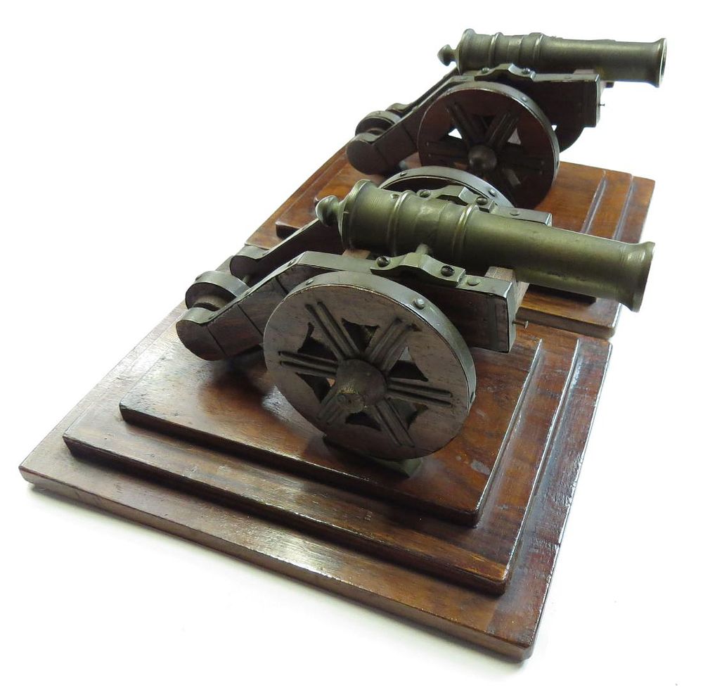 Lot 205: A PAIR OF SIGNAL CANNONS