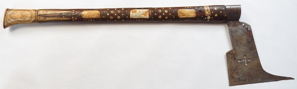 Lot 240: A RARE SAXON MINERS GUILD AXE
