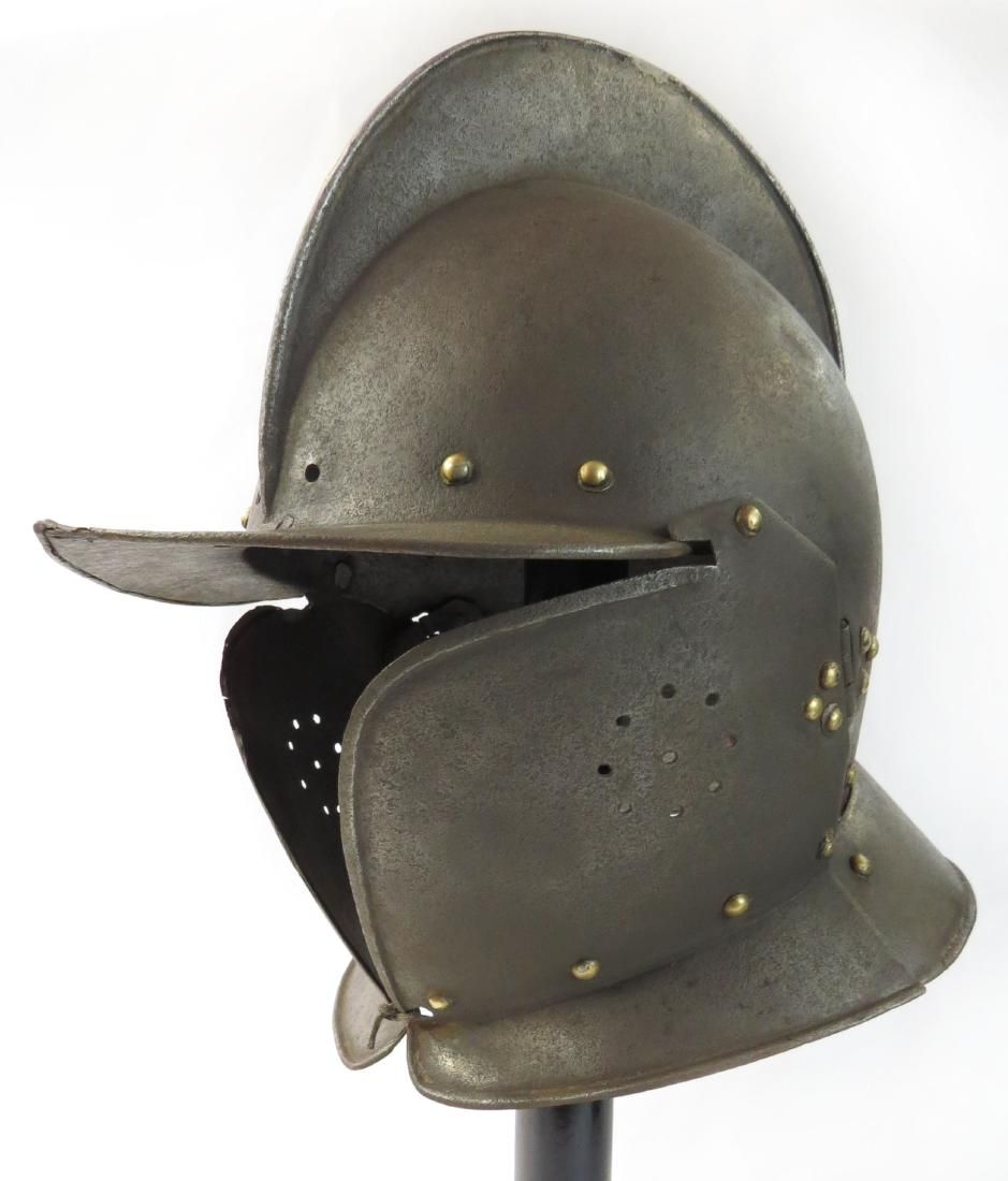 Lot 276: A BURGONET HELMET