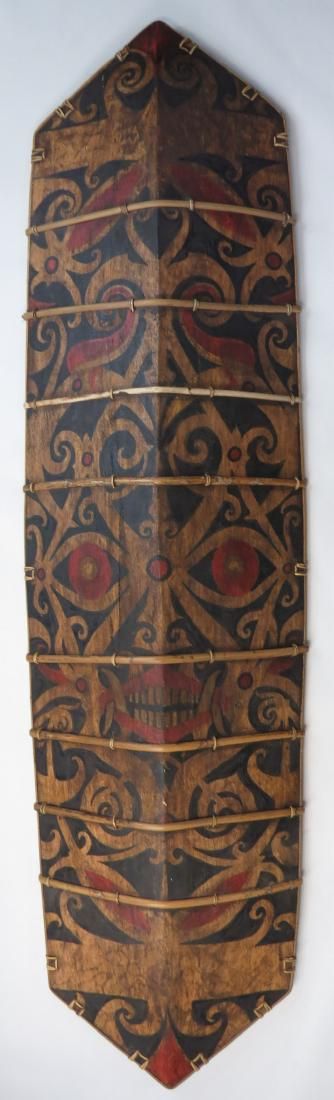 Lot 297: A RARE DAYAK SHIELD