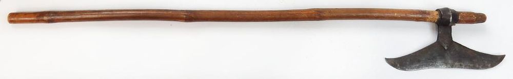 Lot 344: A RARE INDIAN BATTLE AXE