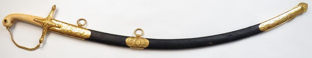 Lot 346: A NAPOLEONIC OFFICERS MAMELUKE SABER
