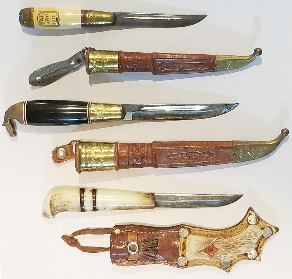 Lot 588: THREE FINNISH PUUKKO KNIVES