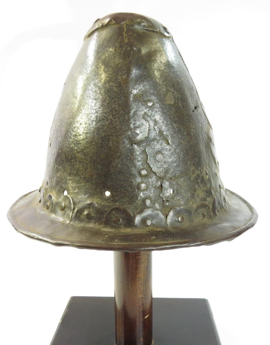 Lot 198: A RARE ELIZABETHAN HELMET