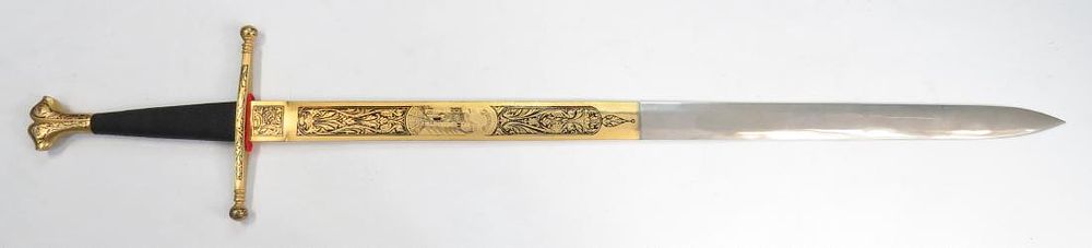 Lot 200: A TOLEDO MEDIEVAL-STYLE BROADSWORD