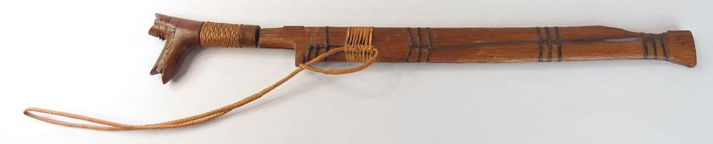 Lot 459: A DAYAK MANDAU HEADHUNTER SWORD