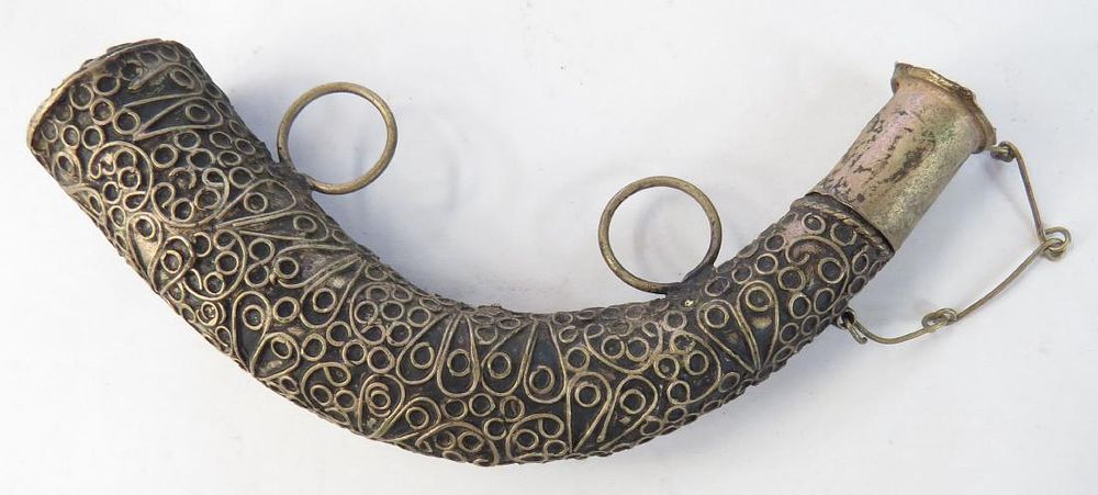 Lot 507: A MOROCCAN PRIMING FLASK