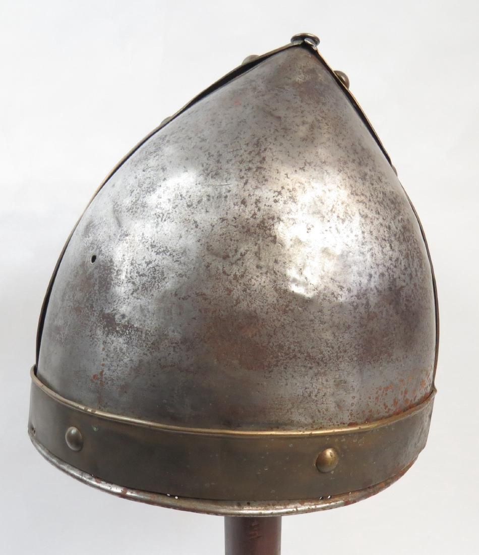 Lot 526: A VICTORIAN-ERA NORMAN HELMET