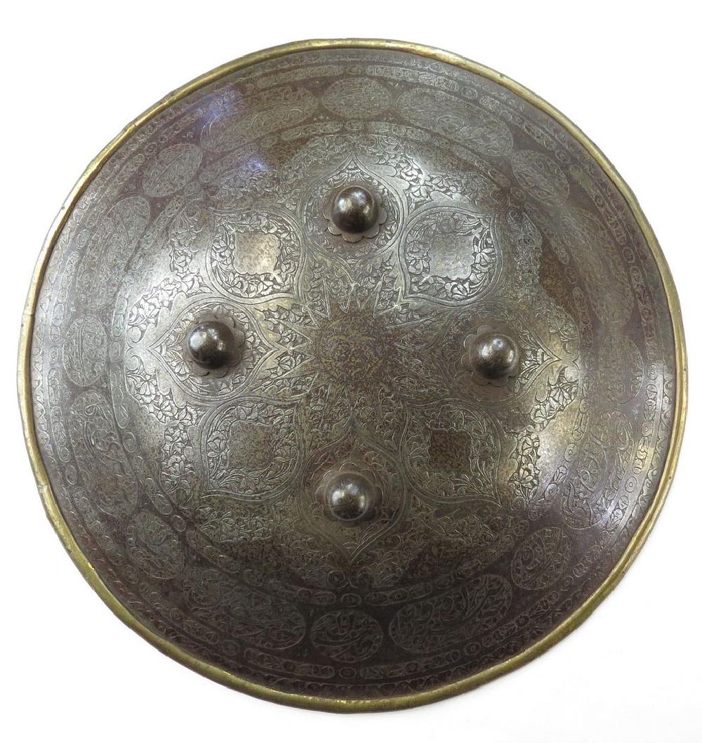 Lot 158: A PERSIAN SIPAR SHIELD