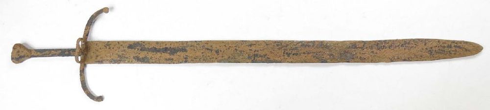 Lot 232: A MEDIEVAL SWORD