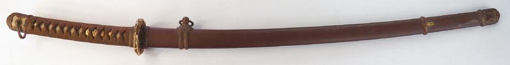 Lot 275: JAPANESE OFFICERS SWORD SHIN-GUNTO KOSHIRAE MOUNTS