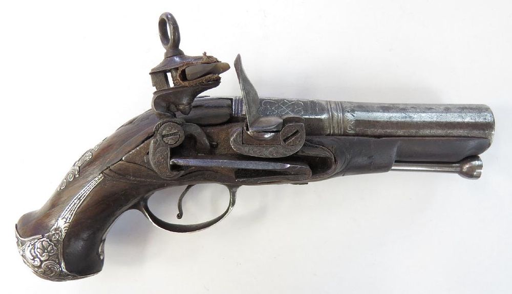 Lot 282: A RARE SPANISH MIQUELET PISTOL