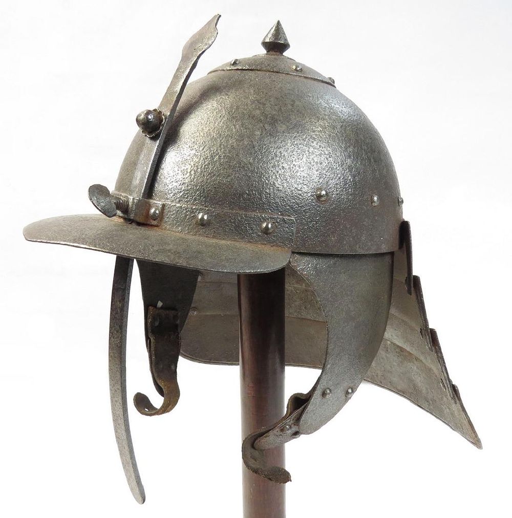 Lot 304: AN EASTERN EUROPEAN LOBSTERTAIL BURGONET HELMET