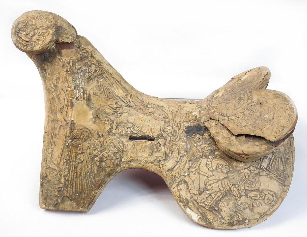 Lot 306: A VICTORIAN-ERA 15TH CENTURY-STYLE PARADE SADDLE
