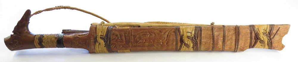 Lot 308: A DAYAK MANDAU HEADHUNTER SWORD