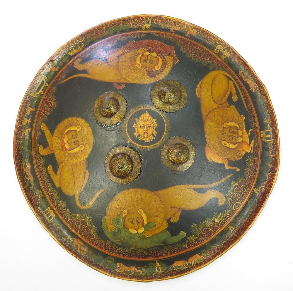 Lot 362: A FINE INDIAN DHAL SHIELD