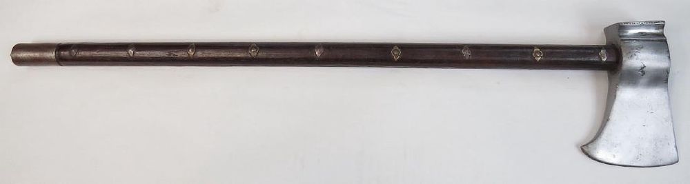 Lot 452: A MUGHAL TABARZIN BATTLEAXE