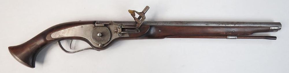 Lot 481: A VICTORIAN-ERA WHEELLOCK PISTOL