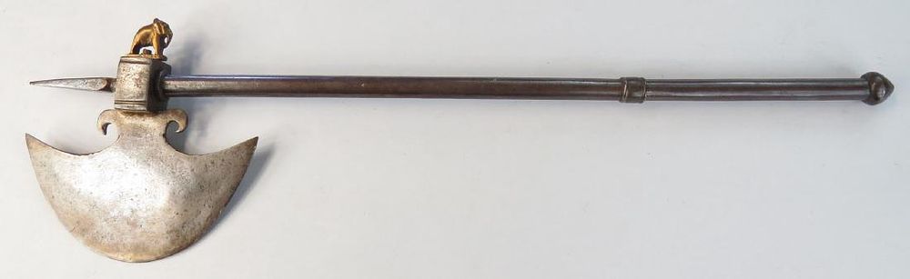 Lot 494: AN INDIAN BATTLEAXE