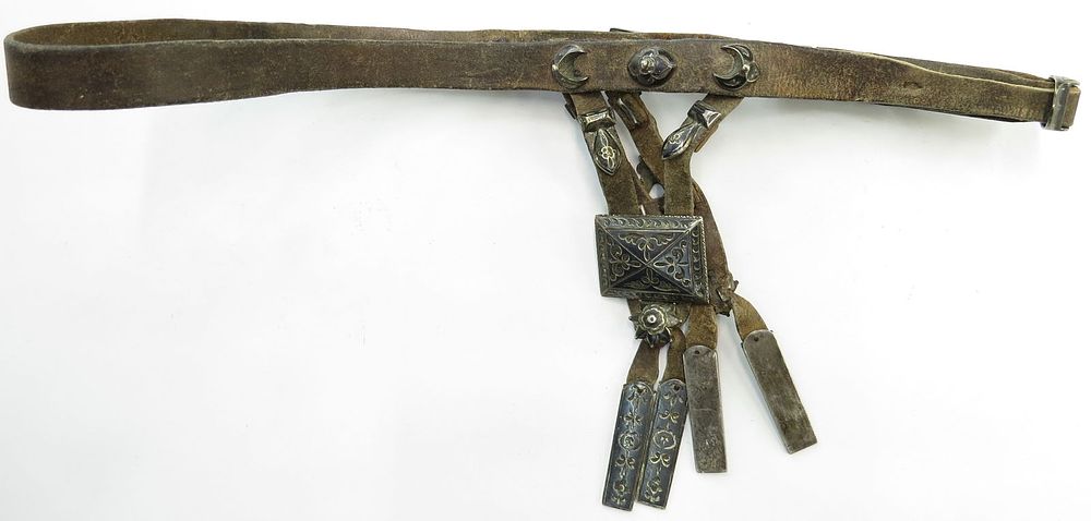 Lot 180: A RUSSIAN COSSACK DAGGER BELT