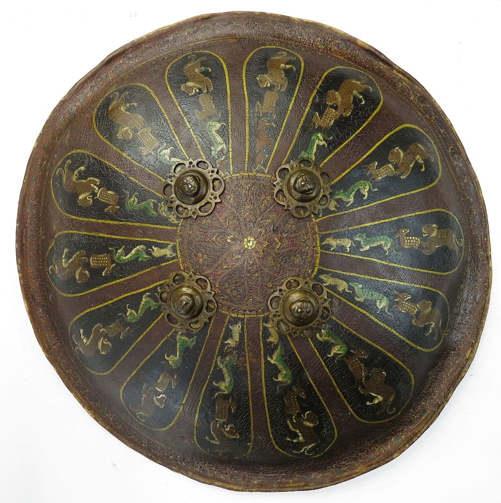 Lot 189: A RARE INDIAN DHAL SHIELD