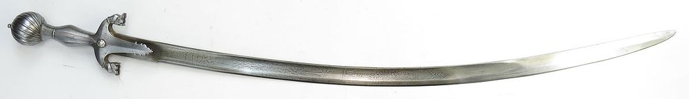 Lot 236: A RARE AFGHAN PULOWAR SWORD
