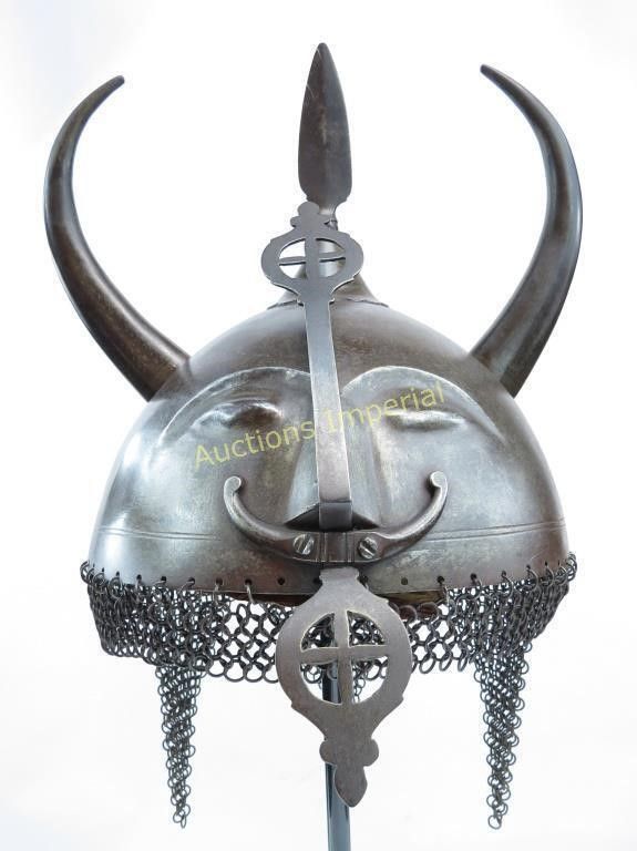 Lot 191: A RARE PERSIAN HELMET