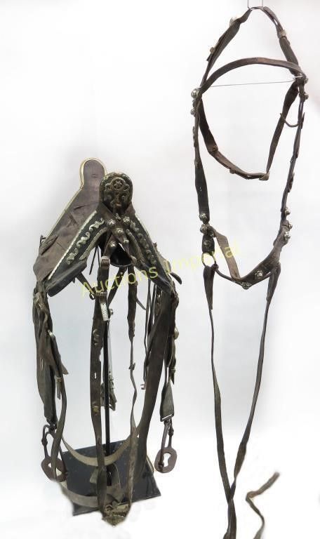 Lot 236: A RARE CAUCASIAN SADDLE AND TARAPPINGS