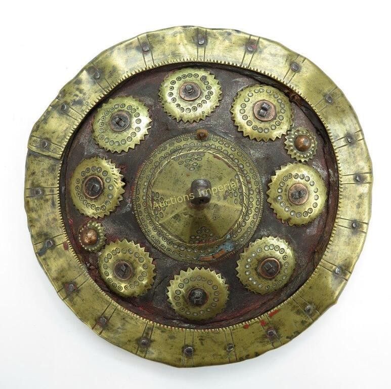 Lot 262: A RARE YEMENI BUCKLER SHIELD