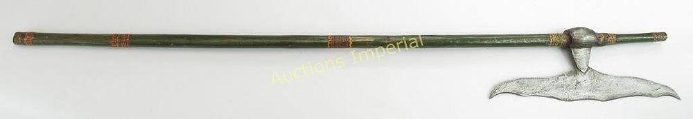 Lot 294: A FINE AND RARE INDIAN BATTLEAXE