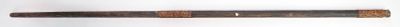 A RARE DAYAK BLOWPIPE. Very rarely encountered, of ironwood, skillfully hand-hollowed for its 