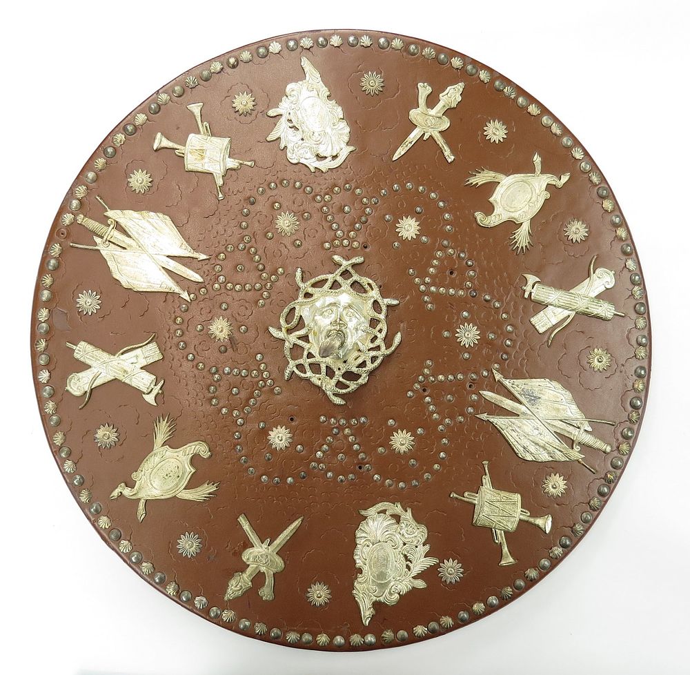 Lot 185: A RARE REPLICA SHIELD OF BONNY PRINCE CHARLIE