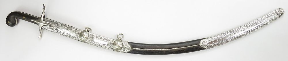Lot 214: A FINE SYRIAN SHAMSHIR SWORD