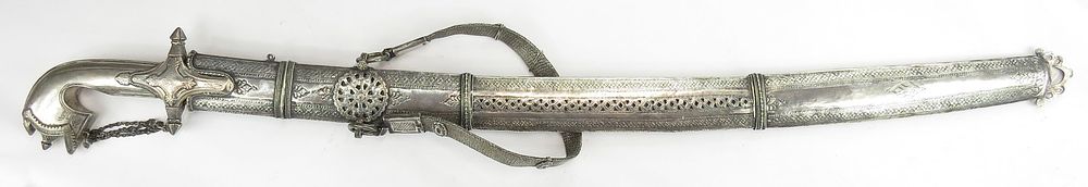 Lot 224: A RARE HYDERABAD ARAB SWORD