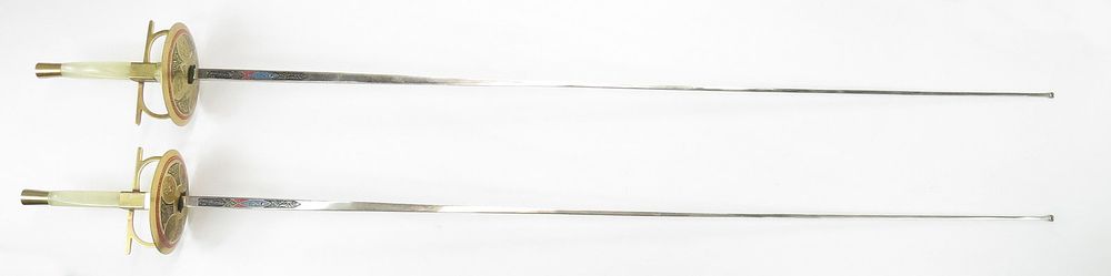Lot 305: A PAIR OF SPANISH FENCING FOILS