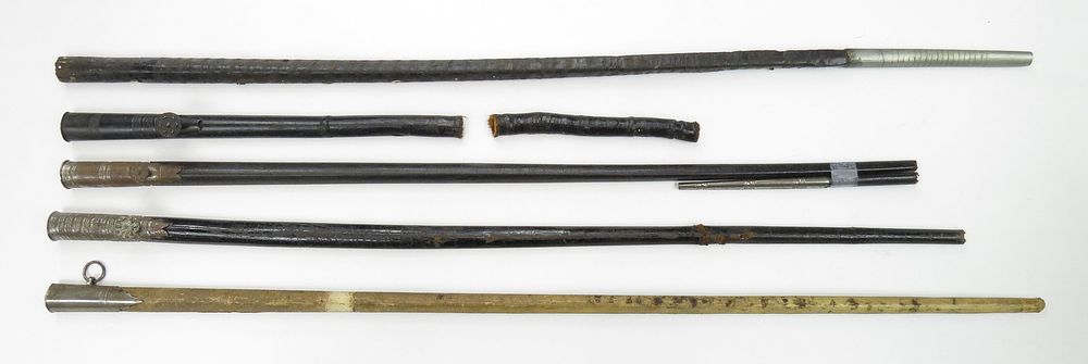 Lot 323: FIVE SMALLSWORD SCABBARDS