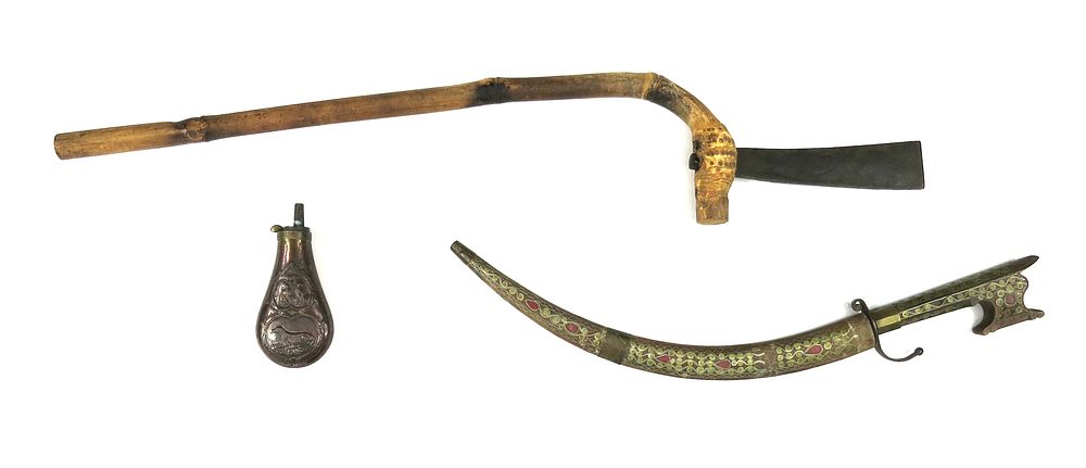 Lot 15: THREE ANTIQUE ARMS