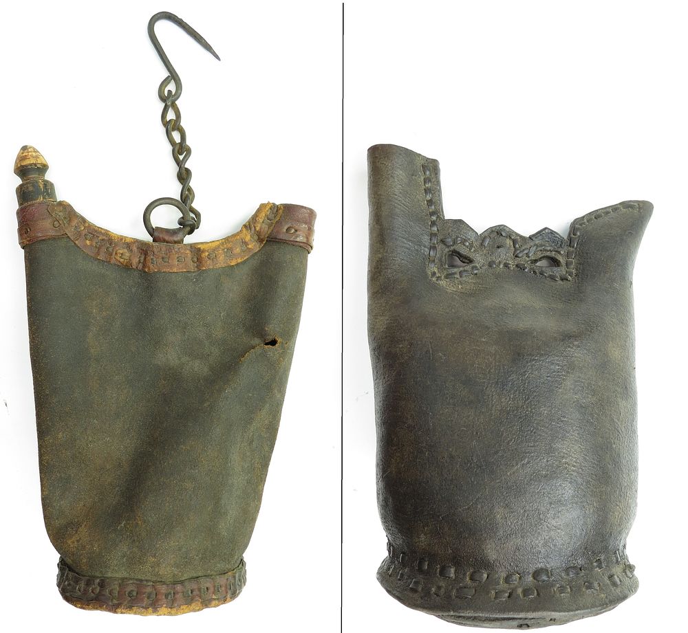 Lot 81: TWO RARE OTTOMAN MATARA CANTEENS