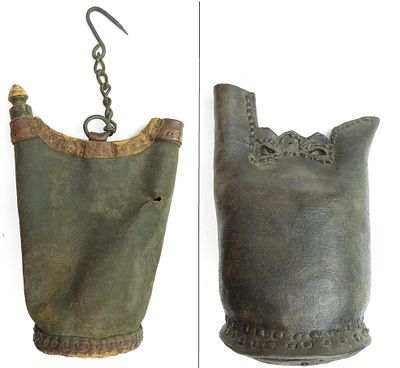 TWO RARE OTTOMAN MATARA CANTEENS. Very rarely encountered, of characteristic form, fashioned 