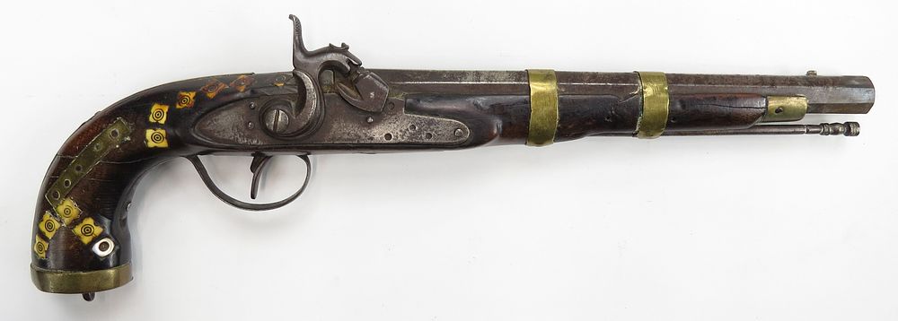 Lot 84: A PERSIAN PERCUSSION PISTOL