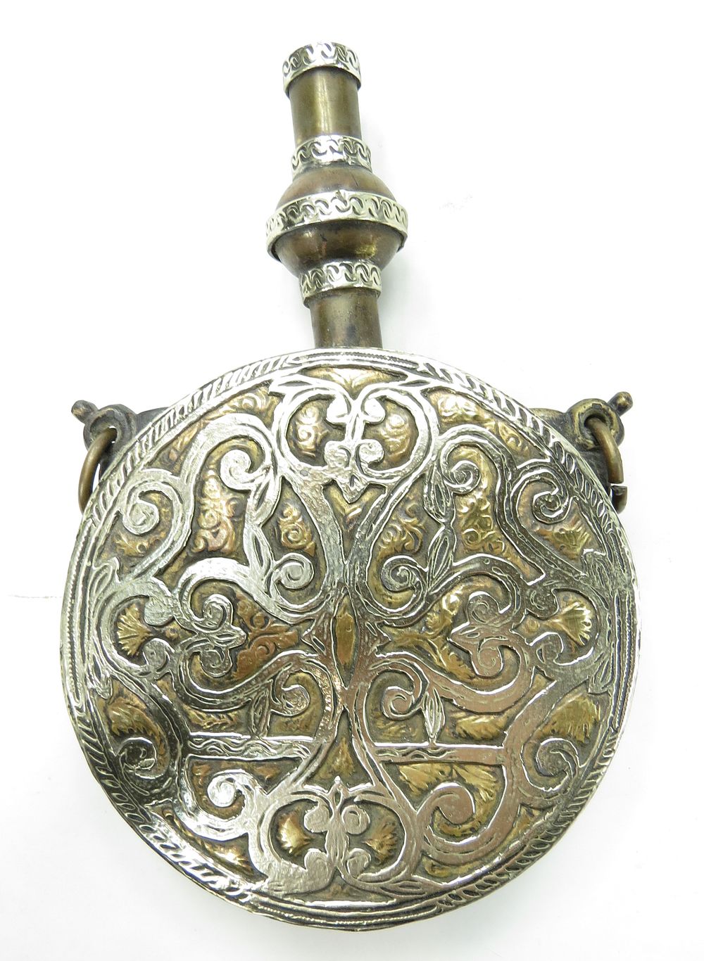 Lot 121: A MOROCCAN POWDER FLASK