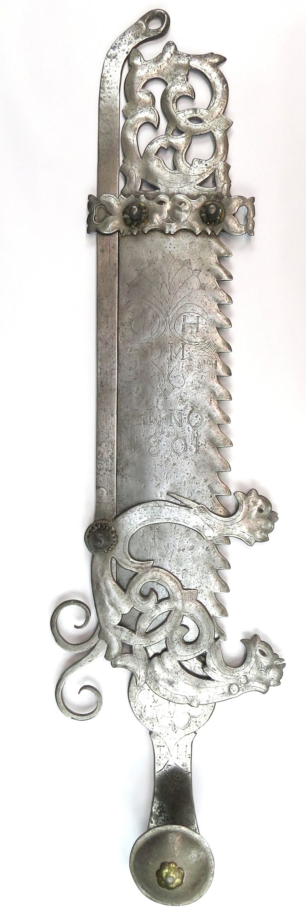 Lot 181: A FINE EMBELLISHED BRITISH TRAMMEL HOOK