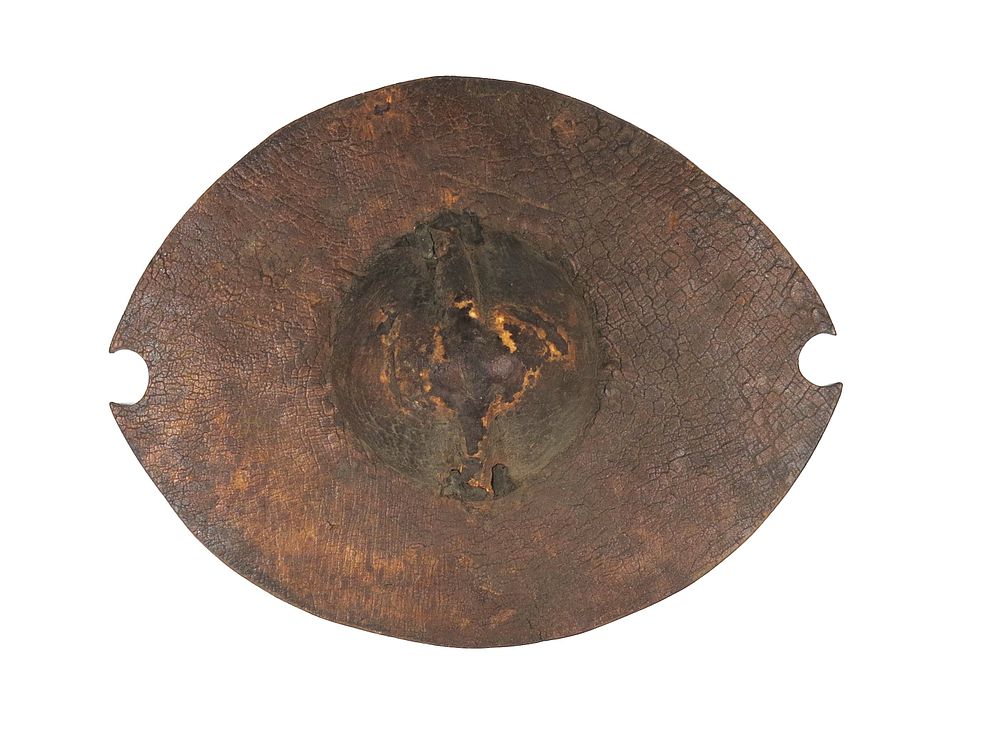 Lot 193: A RARE SUDANESE HIDE SHIELD
