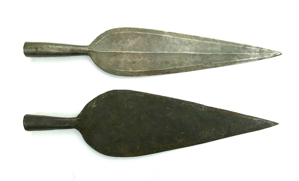 Lot 196: TWO RARE SUDANESE SPEARHEADS