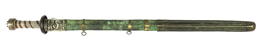 Lot 238: A RARE TIBETAN SWORD