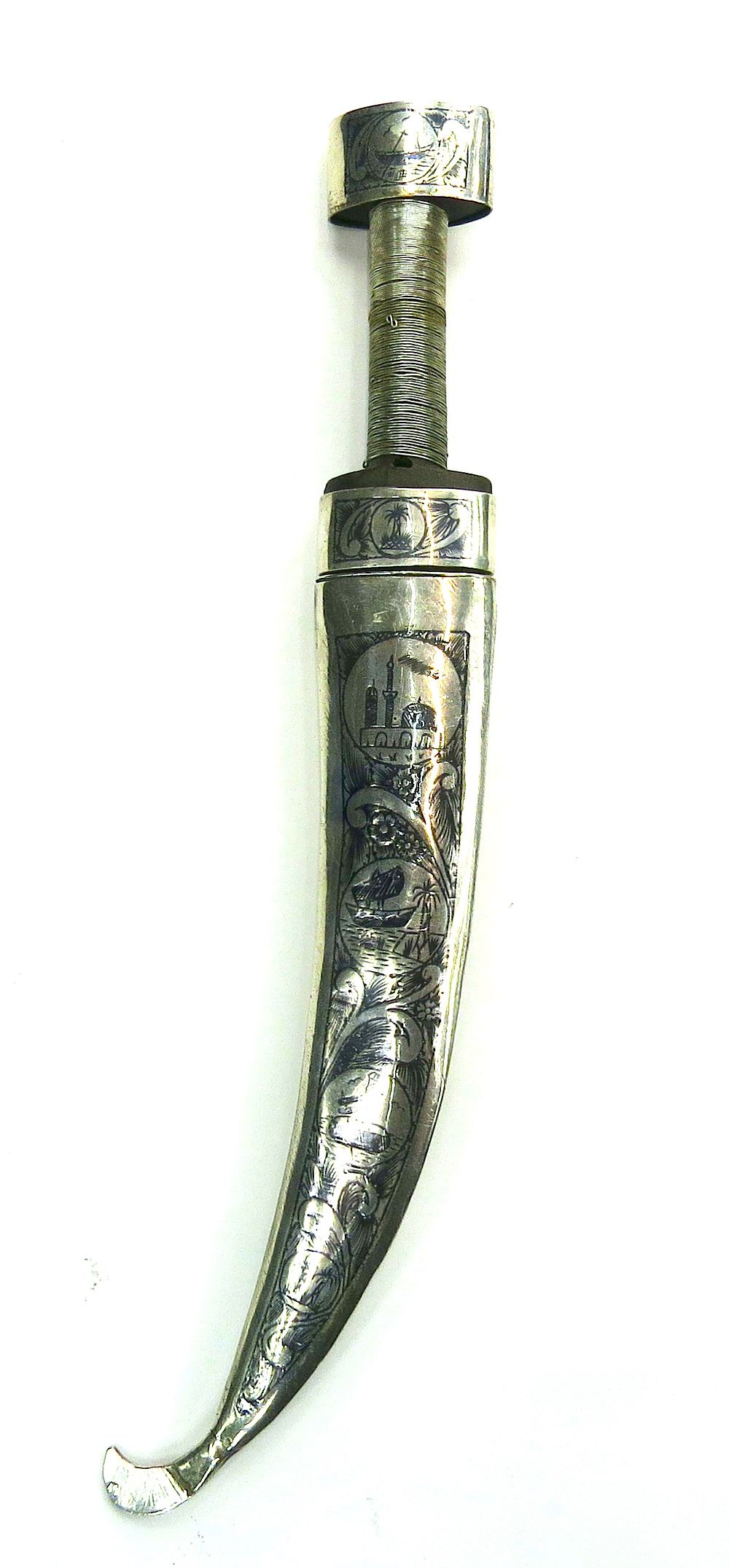 Lot 289: AN EGYPTIAN KHANJAR DAGGER
