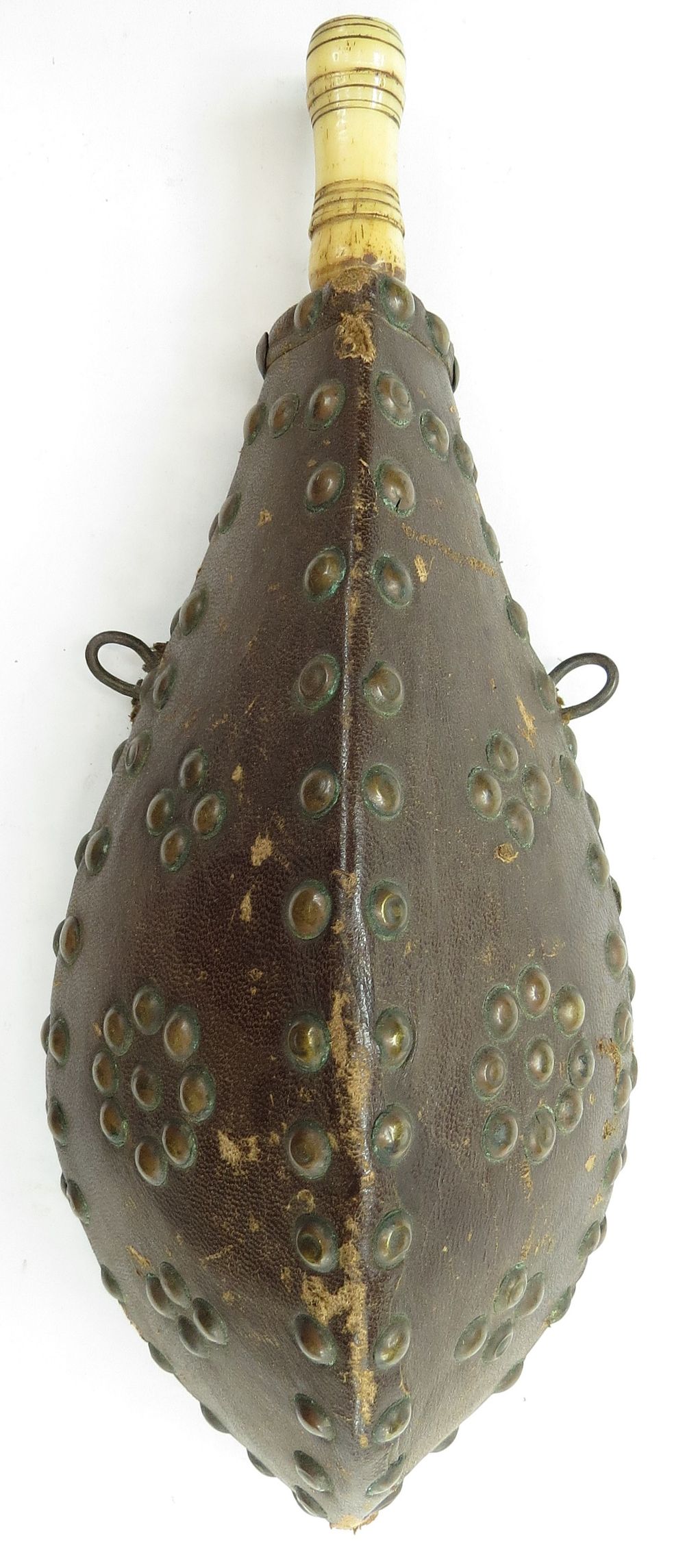 Lot 302: A RARE MOROCCAN POWDER FLASK