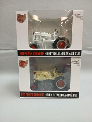 McCormick Farmall Cub Diecast Toy Tractor. Includes 2 Limited Edition, red power round up highly 